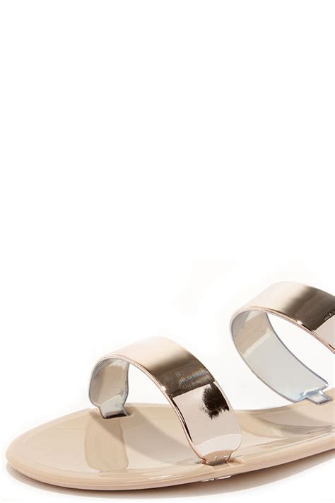 Cute Nude Sandals Slide Sandals Jelly Sandals 15 00