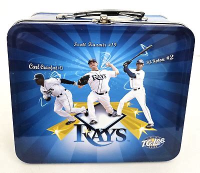 Tampa Bay Rays Metal Lunch Box By T G Lee Kazmir Crawford Pena Upton