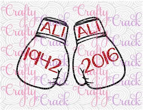 Muhammad Ali Boxing Gloves 1942-2016 Rest In Peace Tribute | Etsy