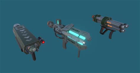 Sci Fi Weapons Pack Ranged Melee