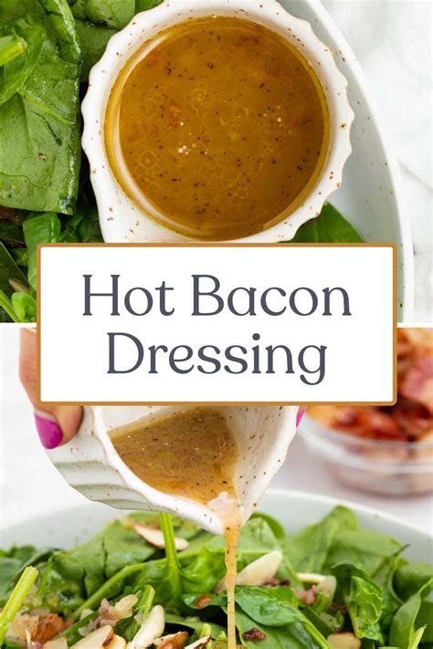 Hot Bacon Dressing Recipe 40 Aprons