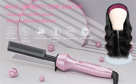 Amazon DAN Technology Hot Comb Electric For Wigs Adjustable Temperature Hair Straightener