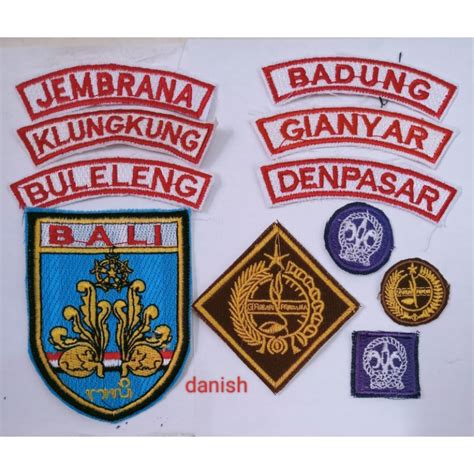 Jual BET BORDIR LOGO LAMBANG PRAMUKA KWARDA BALI Shopee Indonesia