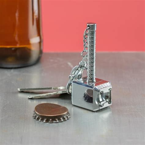 Thor S Hammer Bottle Opener With Keyring Attachment