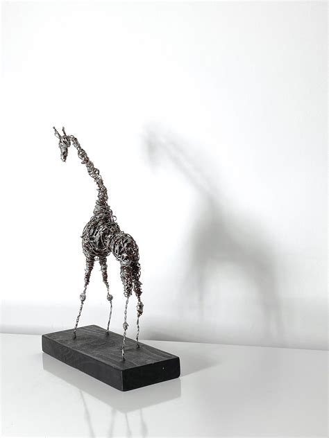 20 Mid Century Brutalist Wire Giraffe Sculpture 1970s