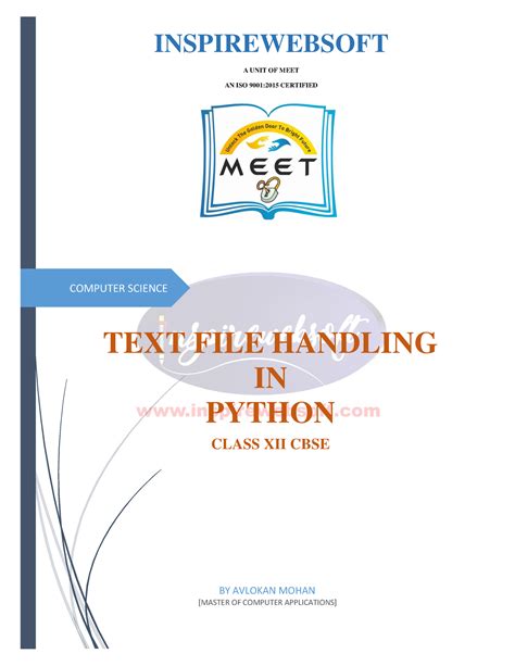 Text File Handling In Python Computer Science Text File Handling In Python Class Xii Cbse By