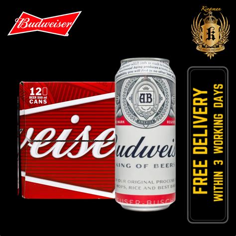 Budweiser Can 12 X 500ml Bbd Sept 2023 Shopee Singapore