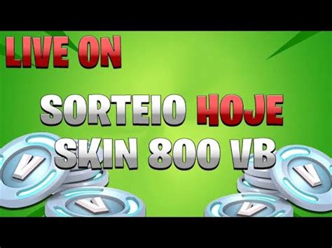 Fortnite Live Sorteio De Skin De V Bucks Live Youtube