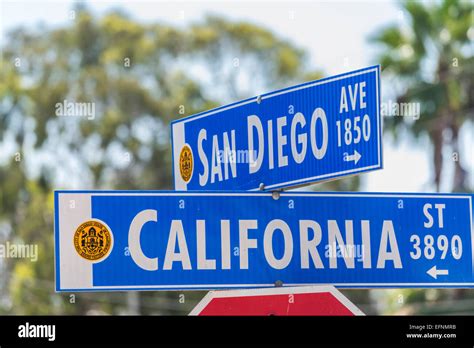 San Diego Avenue And California Street Street Signs San Diego