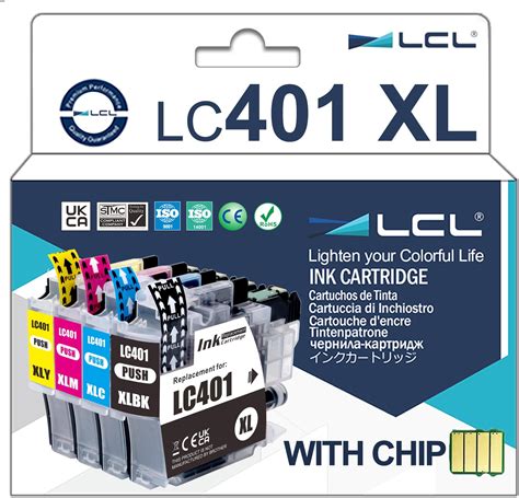 Amazon LCL Compatible LC401XL LC401 XL 401XL High Yield Ink