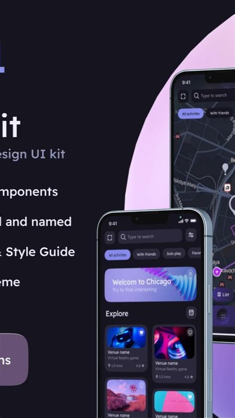 AREA C AR City Guide App Design UI Kit City Guide App Ui Kit