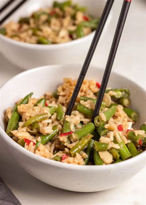 The Tastiest Green Bean Fried Rice Plant Based With Amy