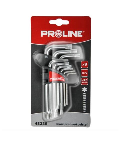 Klucze TORX PROLINE 9 Sztuk Komplet T10 T50 Bricomarche Pl