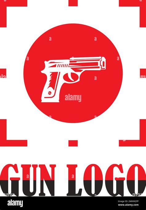 Gun Logo Vector Illustration Design Template Stock Vector Image And Art