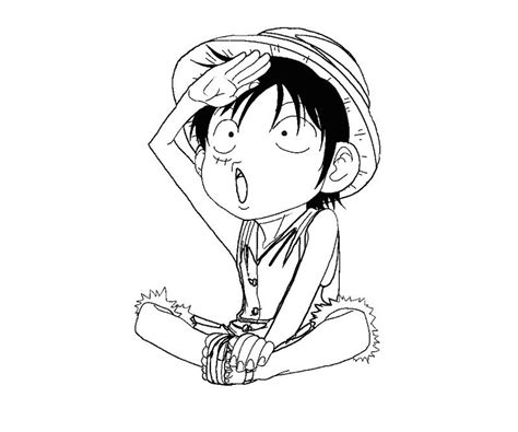 Monkey D Luffy 4 Coloring | Crafty Teenager