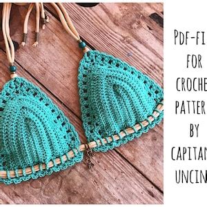Pdf File For Crochet PATTERN Serafina Crochet Bikini Top Sizes XS L Etsy