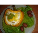 Яичница в перце из микроволновки – кулинарный рецепт