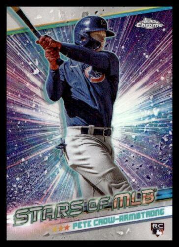 2024 Topps Series 1 Stars Of MLB Chrome Pete Crow Armstrong Cubs Rookie