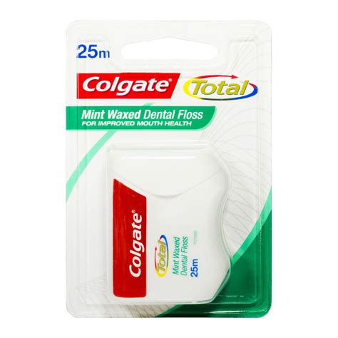 Colgate Total Mint Waxed Dental Floss 25m The House Of Mouth™