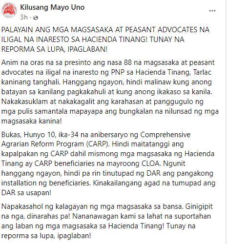 Dzrh News On Twitter Kilusang Mayo Uno Kinondena Ang Umano Y