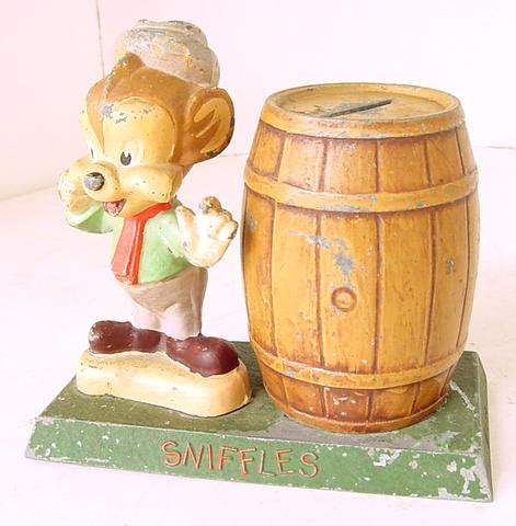 1939 WARNER BROS. SNIFFLES THE MOUSE CARTOON CAST BANK | #77958832