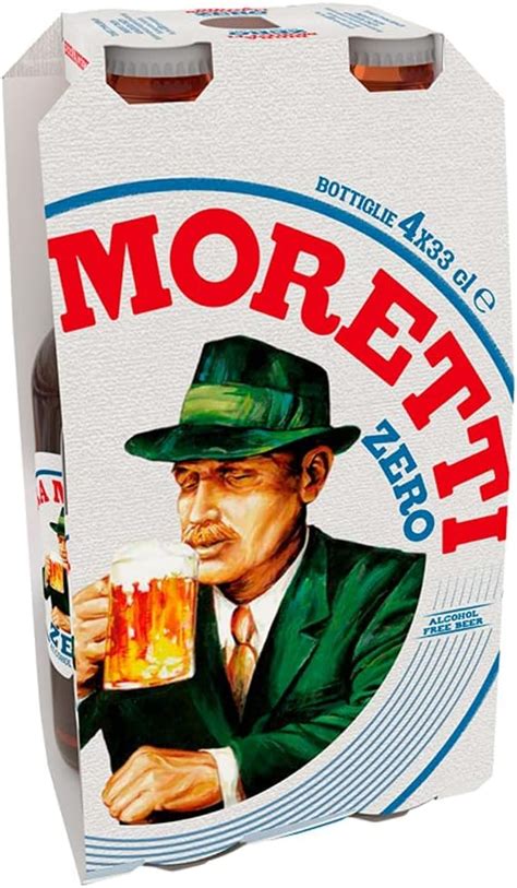 Birra Moretti Zero Alcohol Free Bottle Beer 4 X 330ml Amazon Co Uk