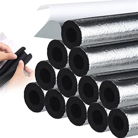 24 Pcs Pipe Insulation Foam Tube For 34 Inch Water Pipe Pre Slit Self Adhesive Foam Pipe