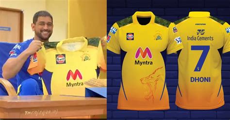 IPL 2021: MS Dhoni unveils new look CSK kit with Myntra as chief sponsor | SportsMint Media