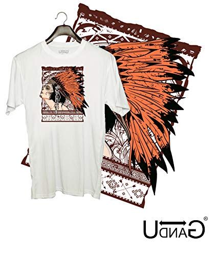 Buy Udnag Unisex Round Neck Graphic Red Indian Redindian Lady