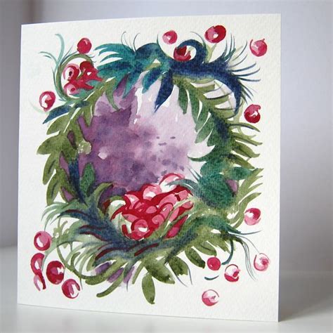 Handmade Watercolor Christmas Cards at GetDrawings | Free download