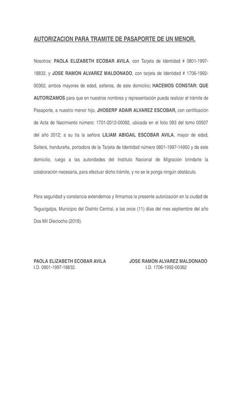 Modelo Carta Autorizacion Para Sacar Trasteo Modelo De Informe Porn