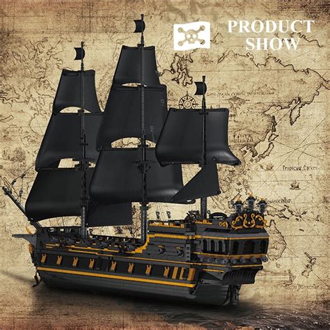 Mould King Black Pearl II Pirates Ship 5266 Piese SETURI DE