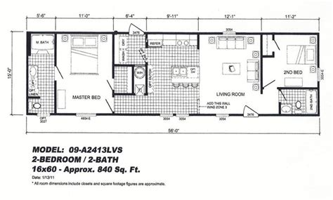 16x60 Mobile Home Floor Plans Mobile Home Floor Plans Floor Plans House Floor Plans