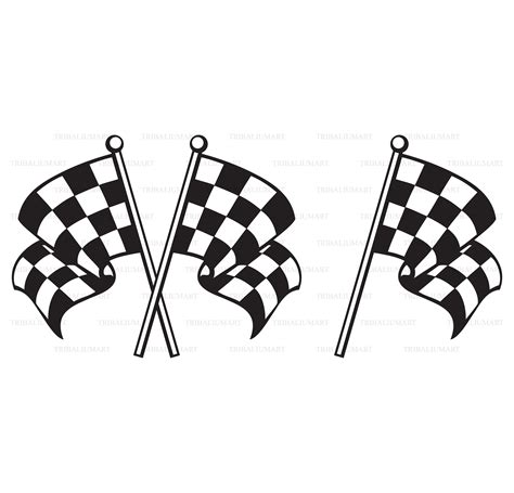 Racing Checkered Flags. Cut Files for Cricut. Clip Art - Etsy