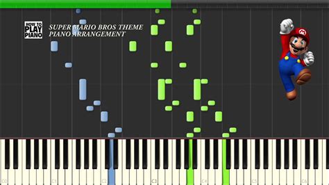 Super Mario Bros Theme Synthesia Piano Youtube