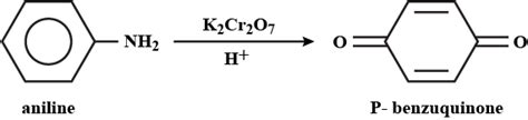 Oxidation Of Aniline With Acidified Potassium Dichromate Gives