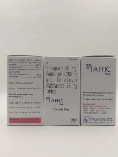 Taffic Bcitegrevir Emtricitabine Tenofovir Af Biktarvy Tablet