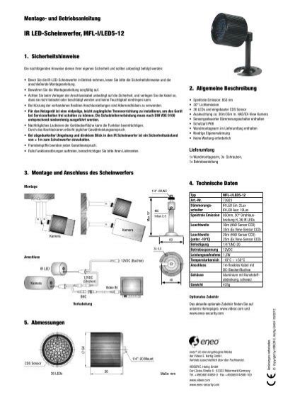 IR LED Scheinwerfer MFL I LED5 12