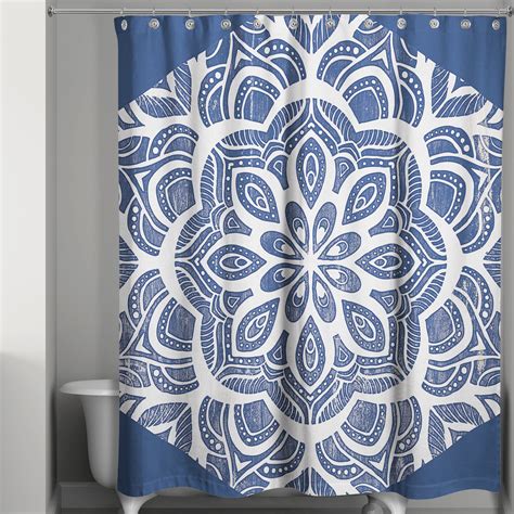 Bungalow Rose Damask Shower Curtain Wayfair