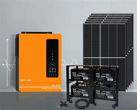 Instalacja Fotowoltaiczna Zestaw Off Grid 4kW 1 Faz Magazyn Energii 4