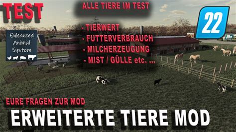 LS22 Test Erweiterte Tiere AUSWERTUNG Eure Fragen Zur Mod YouTube