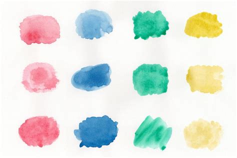 Abstract Watercolor On White Background The Color Splashing On The