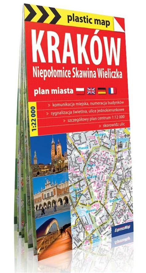 Krak W Niepo Omice Skawina Wieliczka Laminowany Plan Miasta Skala