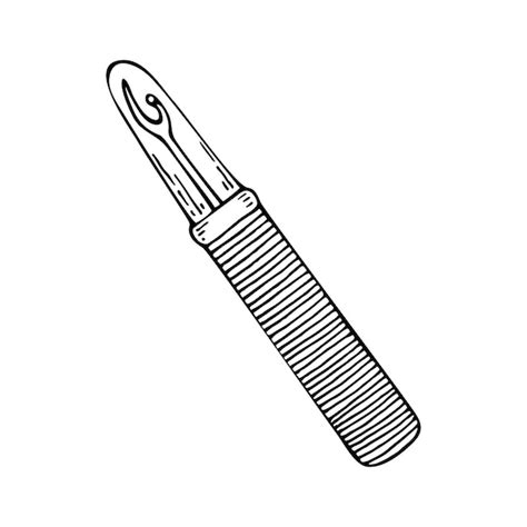 Premium Vector Seam Ripper Line Art A Sewing Tool For Cutting Threads