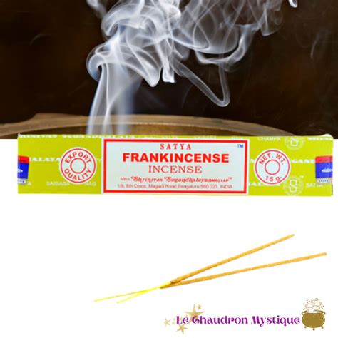 Encens Satya Fragrances Sens Frankincense 10 à 12 bâtons