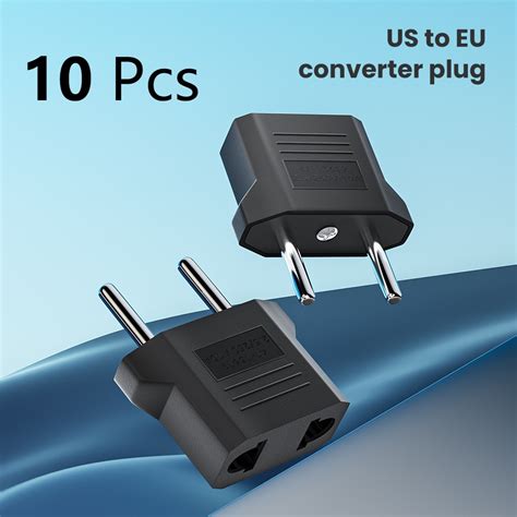 Pcs Us To Eu Plug Adapter Eu Euro Kr Plug Adapter Travel Kr Adapter