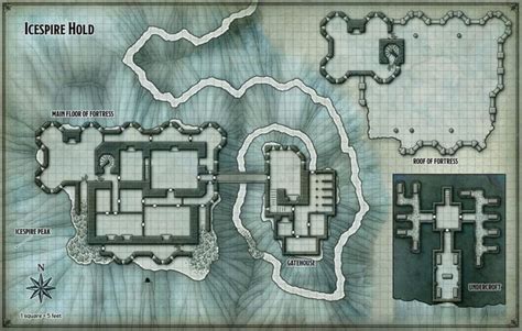 Icespire Hold Player Map MINUS Secret Doors : r/DragonOfIcespirePeak