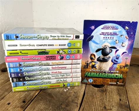 OFFICIAL SHAUN THE Sheep Animation DVD Bundle Collection Job Lot X11