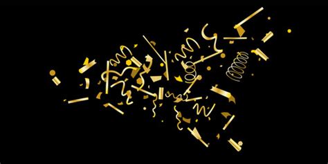 Golden Glitter Confetti Stars Royalty Free Vector Image