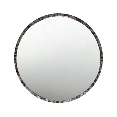 Oly Studio Pearl Round Mirror Grey Mother Of Pearl In 2022 Round